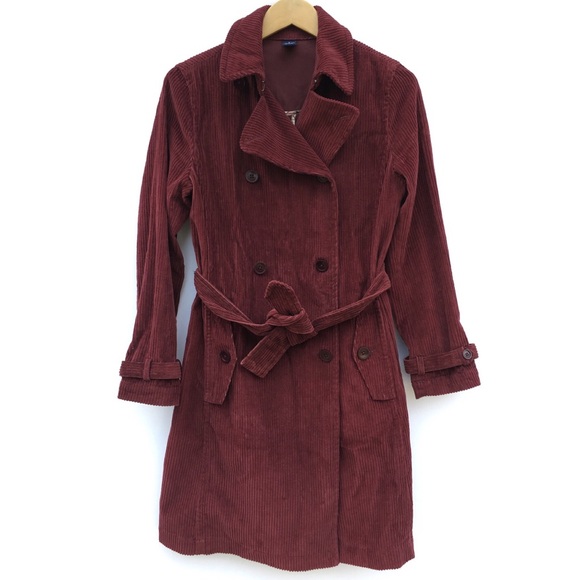 Us 24 74 45 Off Winter Casual Oversized Corduroy Trench Coat For Women Vintage Double Ted Pockets Long Sleeve Autumn In